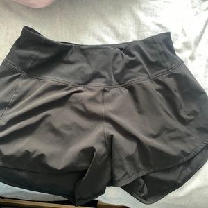 Lululemon high waisted speed-up shorts length 4